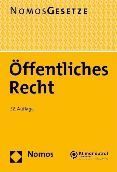 Öffentliches Recht: Textsammlung - Rechtsstand: 16. August 2023 (BGBl. I Nr. 214) - Preis vom 04.10.2026 03:51:26 h