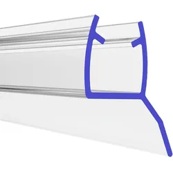 PRIOstahl Duschdichtung Transparente Dichtung 2 Meter - für Glasstärke: 8mm für Duschtüren Duschen