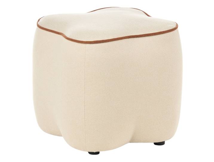 POUF Stoff Hellbeige Juno