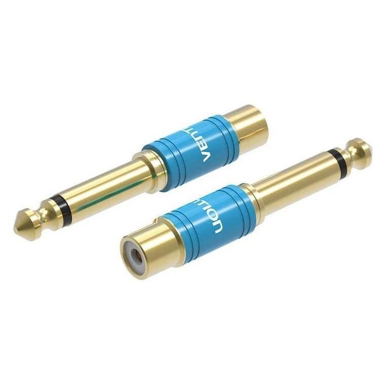 Vention Audio adapter VDD-C03 6.35mm male to RCA female blue 0.5m (VDD-C03)