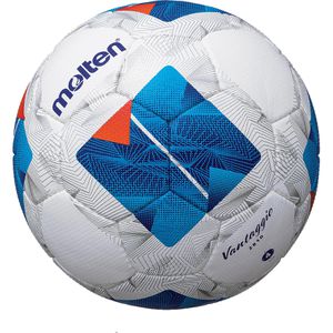 Molten Fußball Vantaggio F4N2810, Größe 4, 350 Gramm, weiß/blau, Trainingsball
