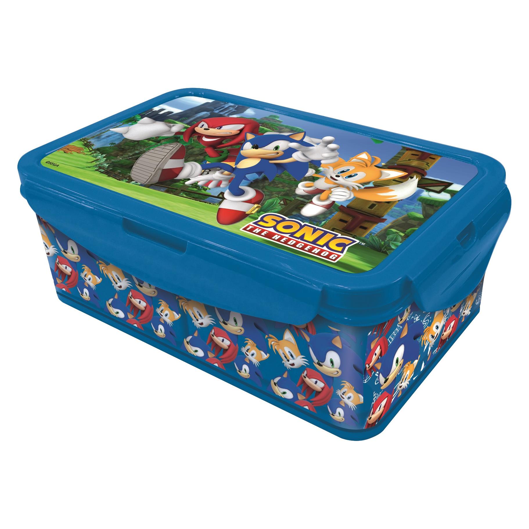 Stor Lunch Box w/Removable Compartments - Sonic (088808737-40545) (088808737-40545)