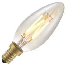SPL LED-Filament-Kerzenlampe | 4W Kleine Fassung E14 | Dimmbar Gold