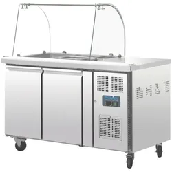 Polar Serie U 2-Türige Gn-Saladette Mit Schutzhaube