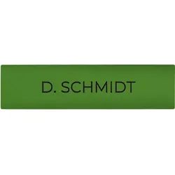 DoorBird D21x Namensschild für eine Ruftaste, individuelle Gravur – RAL 6018