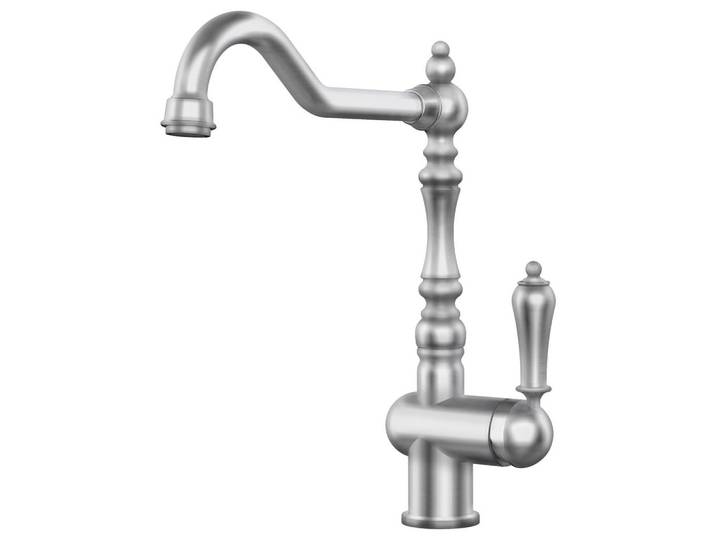 Systemceram Küchenarmatur Rubi, Edelstahl, Metall, 23.0x31.1x12.25 cm, flexible Anschlussschläuche, schwenkbarer Auslauf 360°, Küchen, Küchenausstattung, Küchenarmaturen