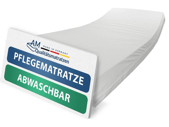 AM Qualitätsmatratzen Standard Pflegematratze 120x200 cm - Standard für die Heimpflege - 14 cm Höhe