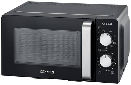 Severin 7781 Mikrowelle Schwarz 700W Timerfunktion, Grillfunktion