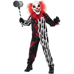 Metamorph Creepy Clown Kostüm für Kinder (140, 146)