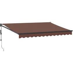 vidaXL Markise Automatisch Braun 350x250 cm