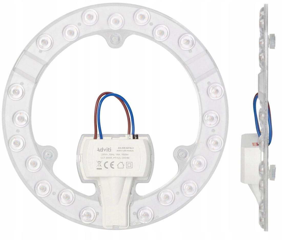 ORNO LED-lichtpaneel AVIS II, 18W, 3000K, warm wit