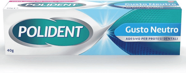Polident Adesivo per Protesi Dentale Tenuta Giornaliera Gusto Neutro 40 gr