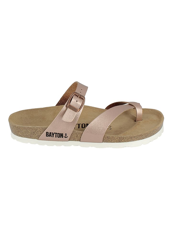 BAYTON Leder-Zehentrenner "Diane" in Kupfer - 37