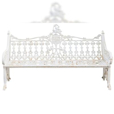 BISCOTTINI INTERNATIONAL ART TRADING Biscottini Gartenbank Balkon - Außenbank 180x70x105 cm - Garten-Sofa für den Außenbereich - Bank aus Gusseisen - Garten-Sofa