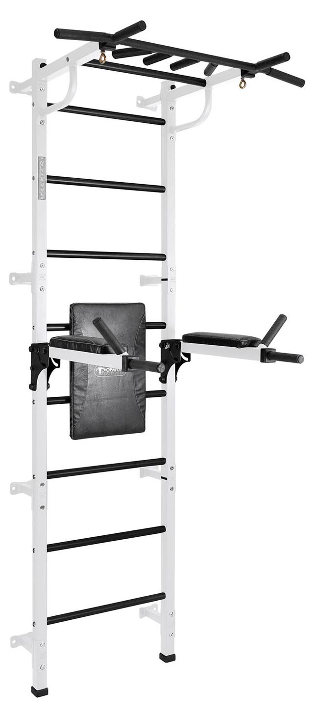Sprossenwand Workout Grand mit Dip-Barren und Klimmzugstange - Wandmontage, bis 250 kg