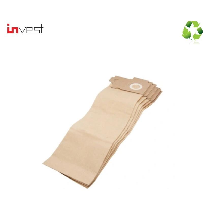 Invest Eco Paper Vacuum Cleaner bags KARCHER CW 50 / TBS 25 / TBS 26 / TBS 27 (5pcs.) 6.904-097 (46600771)