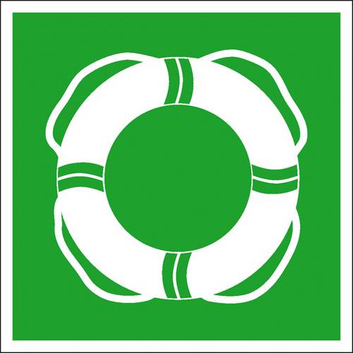 SafetyMarking 21.A3065 Hinweisschild Öffentliche Rettungsausrüstung Folie selbstklebend (B x H) 200mm x 200mm 1St.
