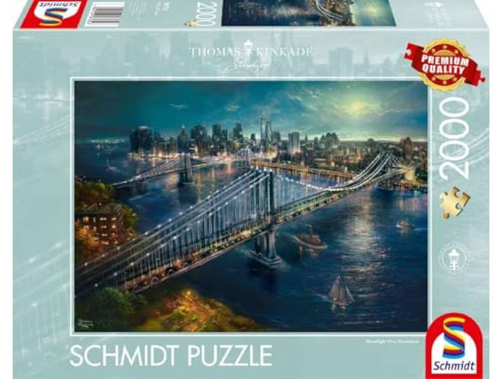 Schmidt, Moonlight boven Manhattan (2.000 stukjes), legpuzzel, leeftijd 14 plus, 1 plus spelers