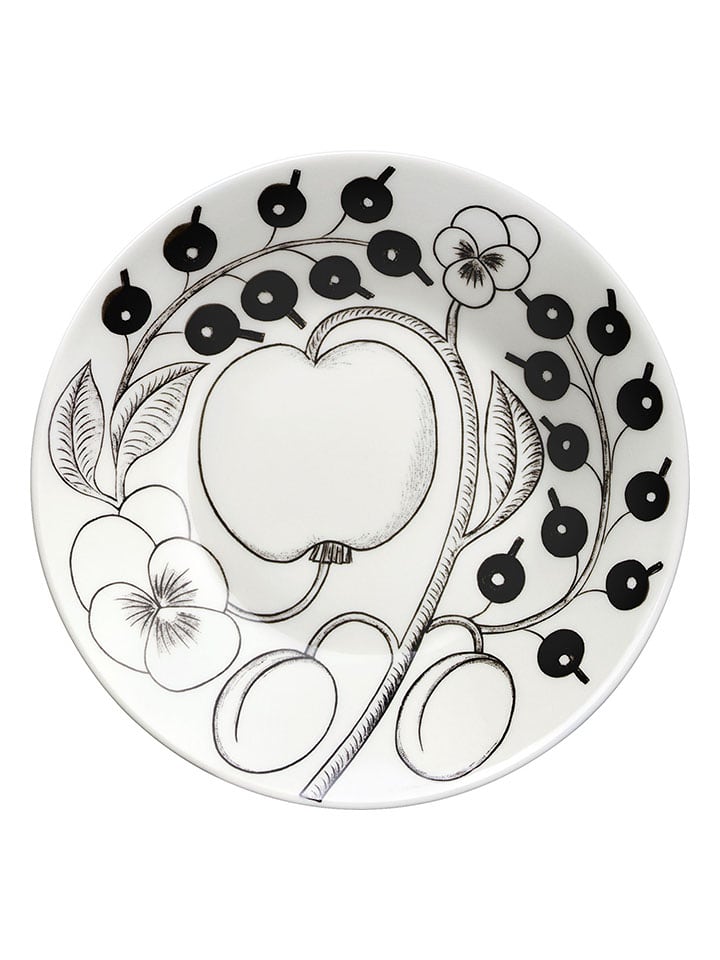 Arabia Untertasse "Paratiisi" in Schwarz/ Weiß - Ø 14 cm - onesize