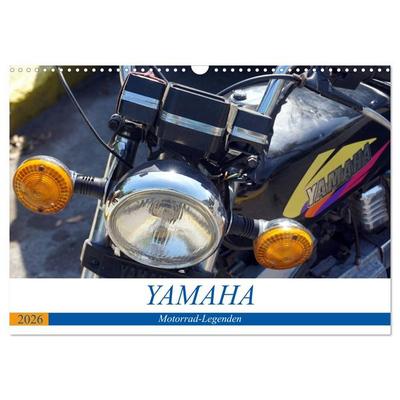 YAMAHA - Motorrad-Legenden (Wandkalender 2026 DIN A3 quer), CALVENDO Monatskalender