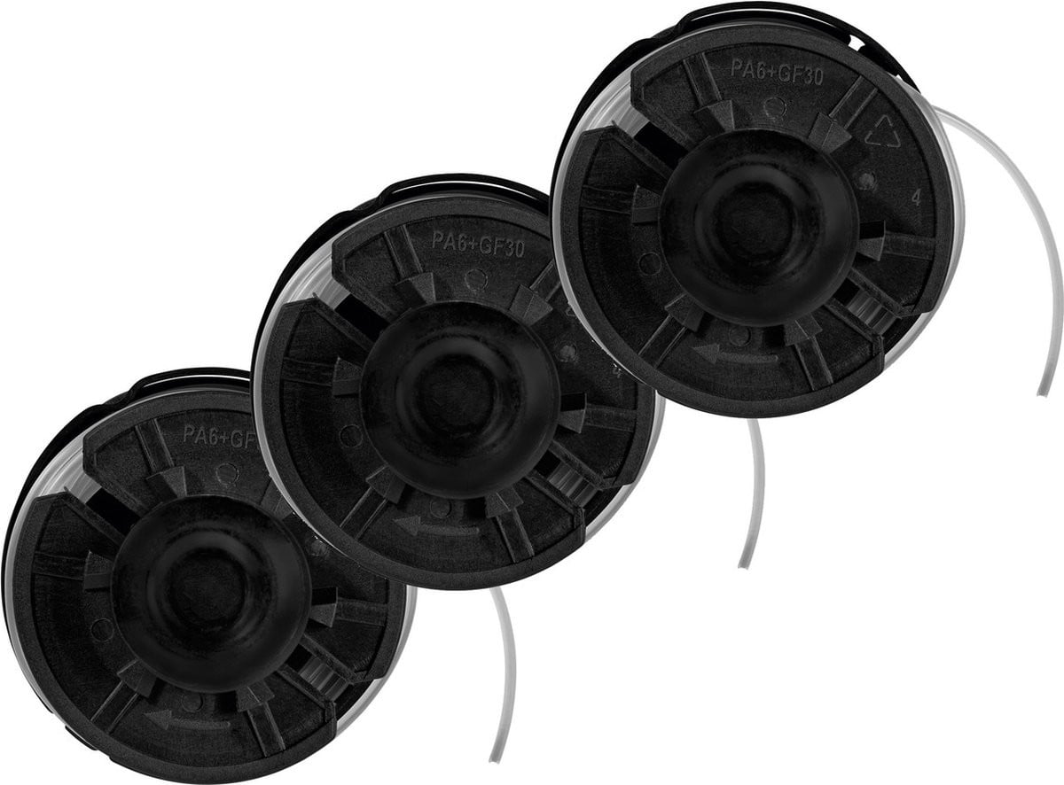 Parkside reservespoelen voor grastrimmer, 3 stuks, 1x 4m