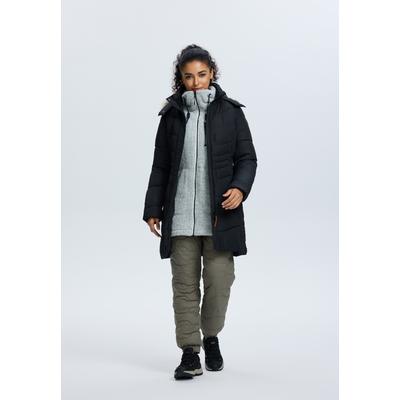 Steppmantel ICEPEAK "PAIVA", Damen, Gr. 36, schwarz (basic schwarz), Obermaterial: 100% Polyester, Mäntel Steppmantel, mit Daunenoptik, sportlicher Stil, winddicht, wasserabweisend