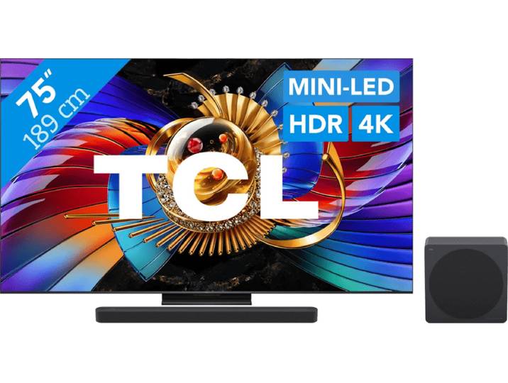 TCL SQD Mini-led 75 80L (2026) + TCL A65K