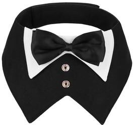 Uplift Treasures Formal Dog Tuxedo Bandana Bowtie Collar d xl