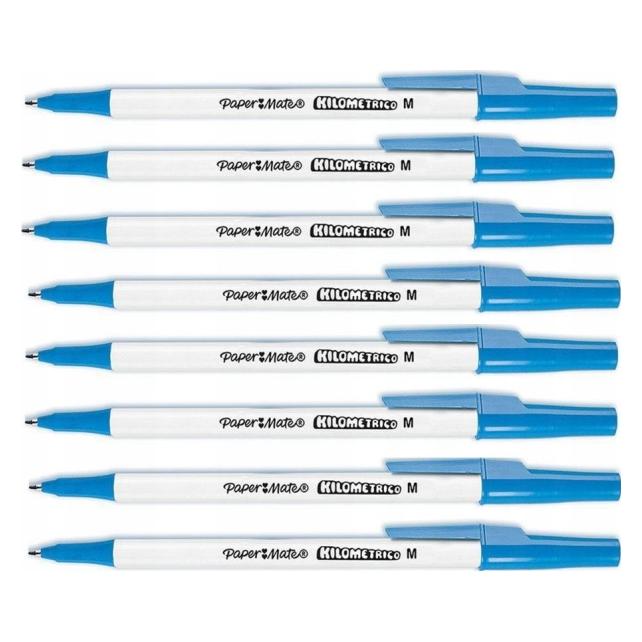 Paper Mate Kugelschreiber Kilometrico Reycled M Blau 8er Blister (8x) (2187679)