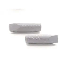 Faber-Castell Grip 2001 Radierer Grau 2 Stück