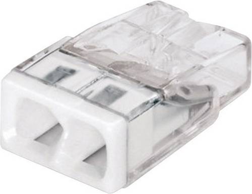 WAGO 2273-202-100 2273 Dosenklemme flexibel: - starr: 0.5-2.5 mm² Polzahl: 2 100 St. Transparent, Weiß