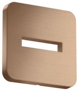 Hansgrohe Rosette 35214310 130x130mm, softsquare, Wandmontage, brushed red gold