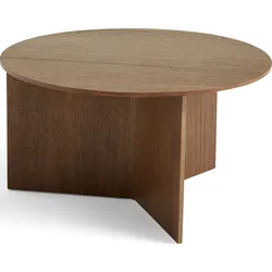 Slit Kaffeetisch 65 cm rund Nussholz aus Holz