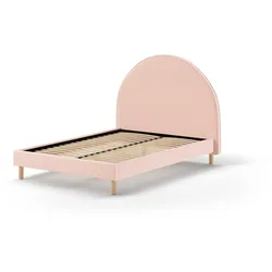 POLSTERBETT Karlotta 147x132x212 aus Holzwerkstoff in Rosa