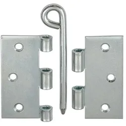 Vormann Scharnier H.89mm B.89mm S.2,1mm STA blau verz.gerollt,stark,ktg.
