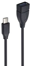 Accsup cabo USB 3.2 para USB-C  15cm - Preto