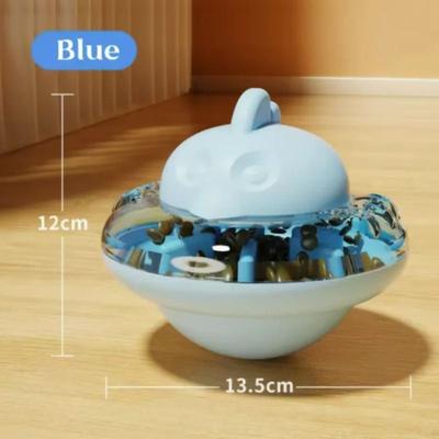 Uplift Picks Chicken Shape Pet Food Dispenser Puzzle Toy blue