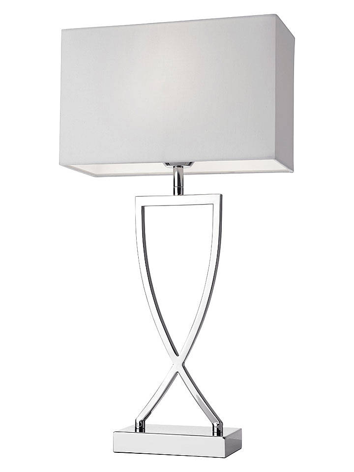 Villeroy & Boch Tischleuchte ''Toulouse'' in Weiß/ Silber - (B)27 x (H)52 x (T)12 cm - onesize