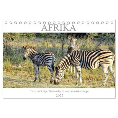 Afrika - Tiere im Krüger Nationalpark (Tischkalender 2027 DIN A5 quer), CALVENDO Monatskalender