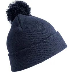 Result Winter Essentials Kinder Strickmütze mit Pompon Bommel-Mütze RC028J navy one size