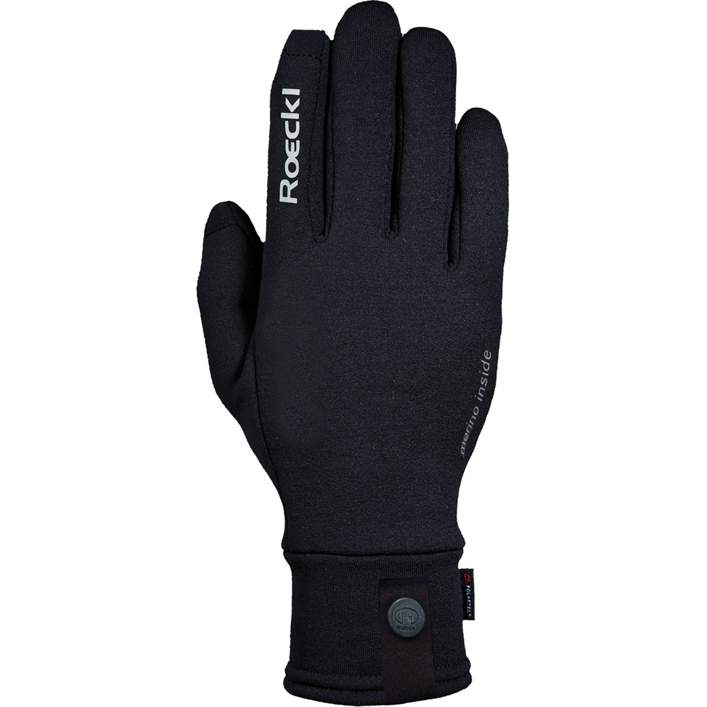 Roeckl Sports Katari Fingerhandschuhe schwarz Größe 11 Trekking Hautfreundlich Merinowolle | Polartec