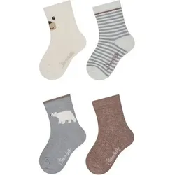 STERNTALER Socken 4er-Pack Eisbär, Größe 26 in Beige Beige