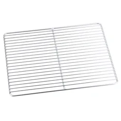 Contacto GN-Roste aus Edelstahl, elektrolytisch poliert, extra schwere Qualität GN: 1/1,  Drahtdurchmesser: 6 mm / 3 mm [GN-Systemmaße
