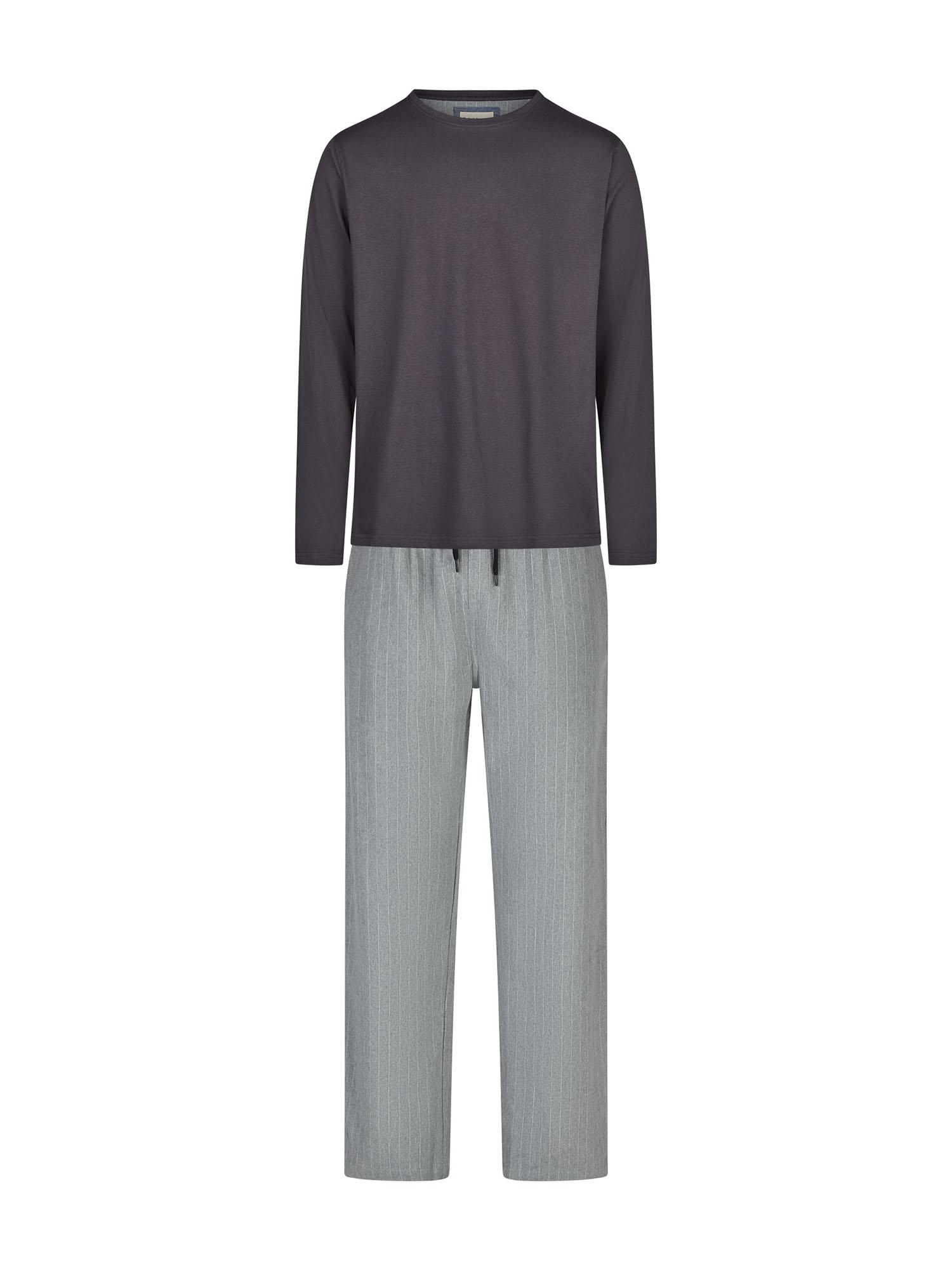 Phil & Co. Berlin Herren Pyjama Flanell Schlafanzug, Pyjama Set, Nachtwäsche