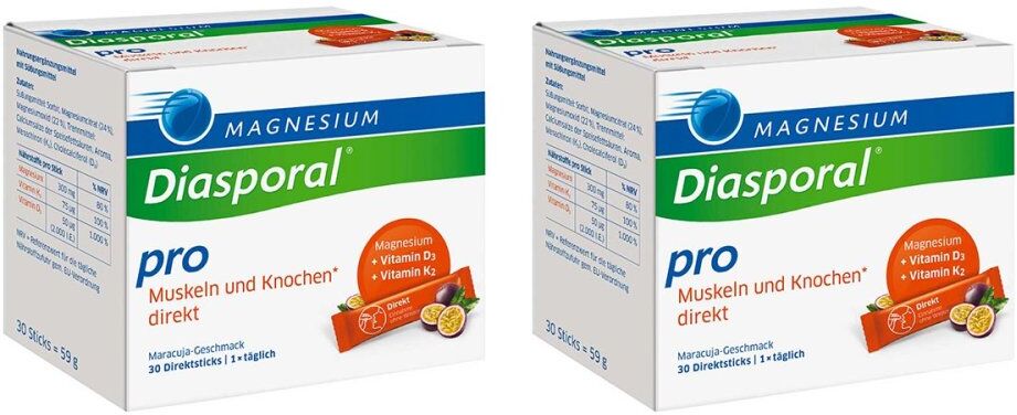 Magnesium Diasporal Magnesium-Diasporal® Pro Muskeln und Knochen direkt 2x30stk