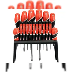Yato Schraubendreher-Set S2-Stahl, 18-tlg. mit Ständer