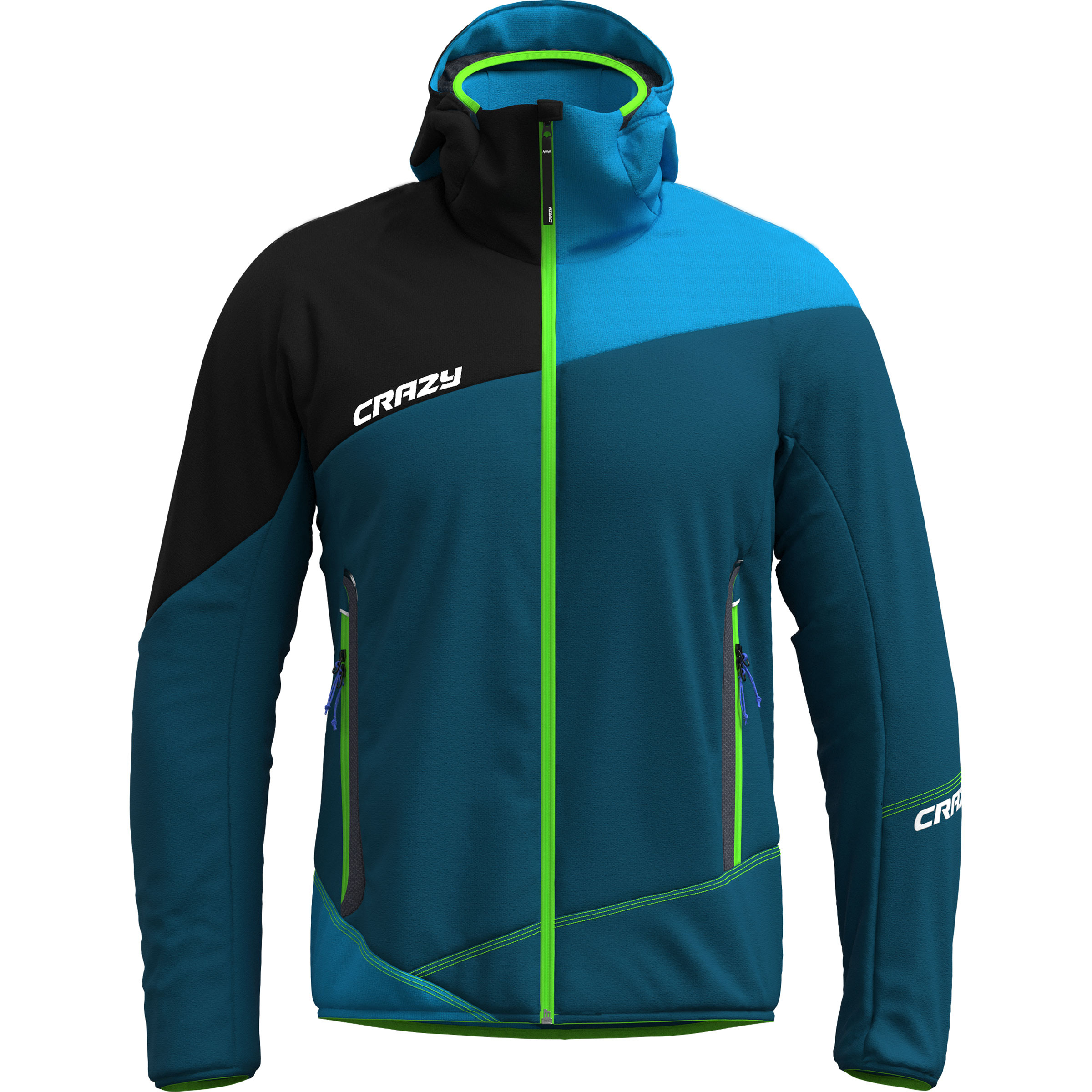 Crazy Neutron Herren Kunstfaserjacke blau Größe M Trekking Wasserabweisend Wasserabweisend