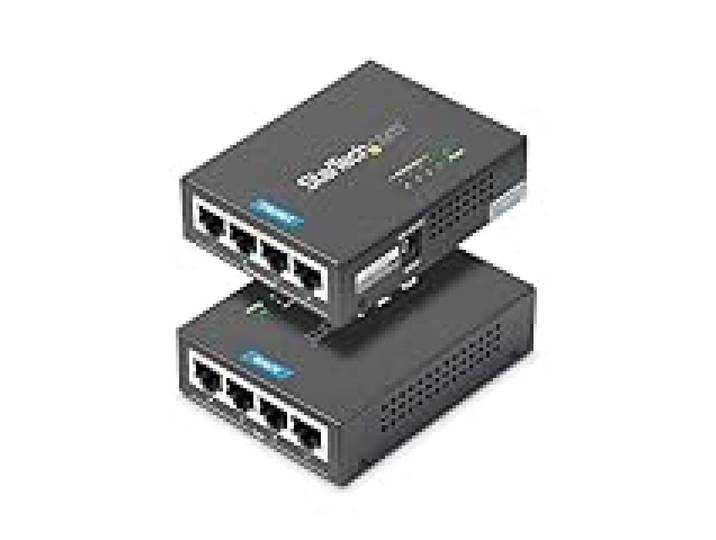 StarTech Injecteur PoE+ 4 Ports Gigabit Midspan mural 802.3at/af (POEINJ4G)