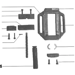 PROXXON 20392-05 Metallgriff für Maschinenschraubstock PRIMUS 75