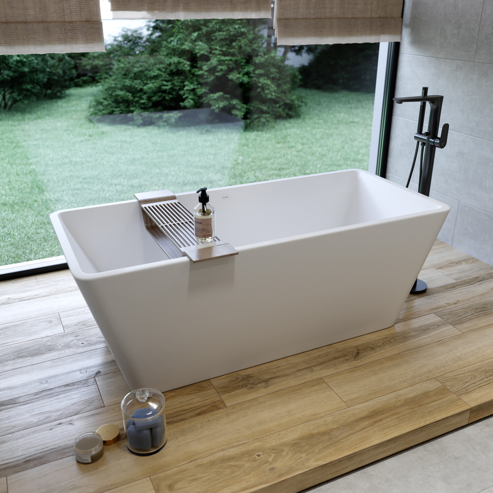 Belvit Hong Kong Freistehende Rechteck Acryl Badewanne 162x72 cm